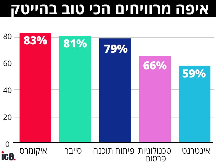 (הנתונים מתוך דירוג חברות ההייטק של דן אנד ברדסטריט, 2024)